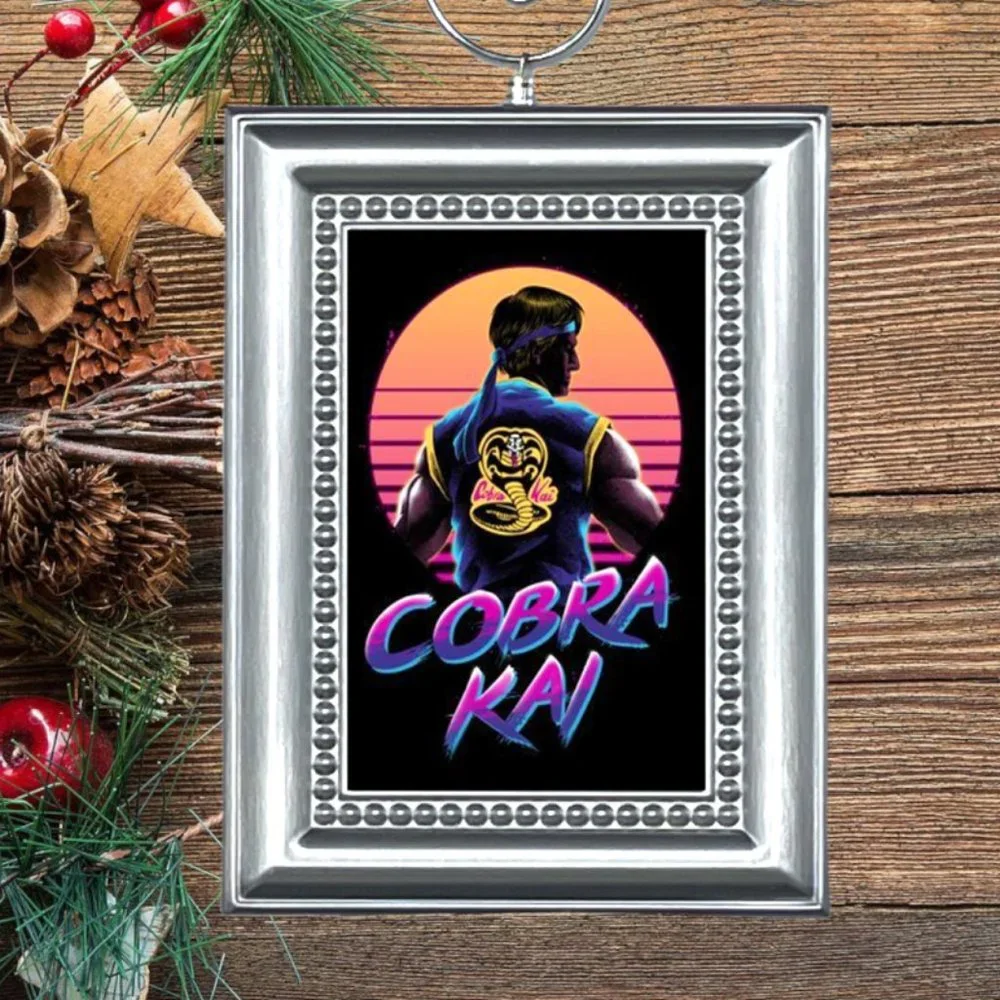 The Karate Kid Cobra Kai Dojo Retro Movie Memorabilia Christmas Tree‎ Ornament
